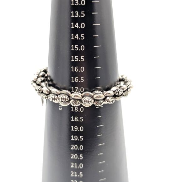 Alex and Ani Calypso Vintage Sixty-Six  Silver Tone Biker One Size Wrap Bracelet - Picture 3 of 6